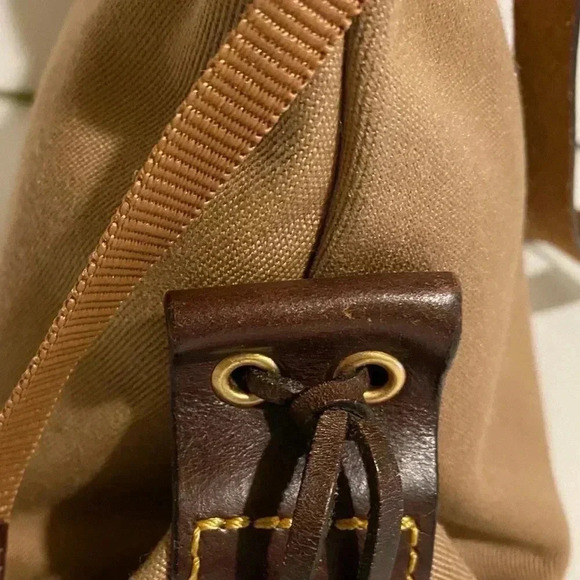 Dooney & Bourke beige brown canvas leather bag - Picture 5 of 16